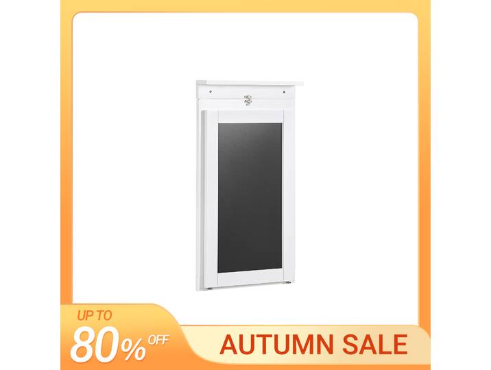 SoBuy FWT20-W Table murale Table pliante table à manger Table de cuisine Memoboard BHT: 50x76x75cm
