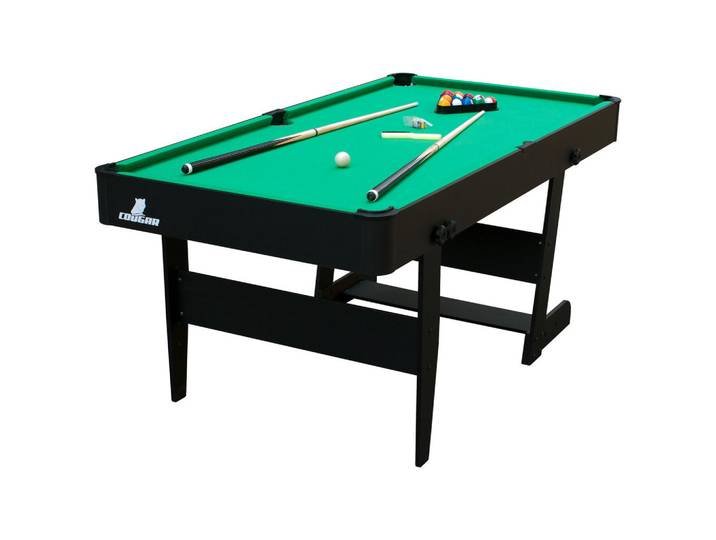Billardtisch Cougar Hustle XL, Grün, Schwarz, Holz, 83x91x183 cm, Freizeit, Sport & Fitness, Spieltische