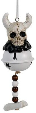 Snug & Styled Halloween Devil Wing Wind Chime Hanging Decoration For Gothic Home & Party Decor Bullhead