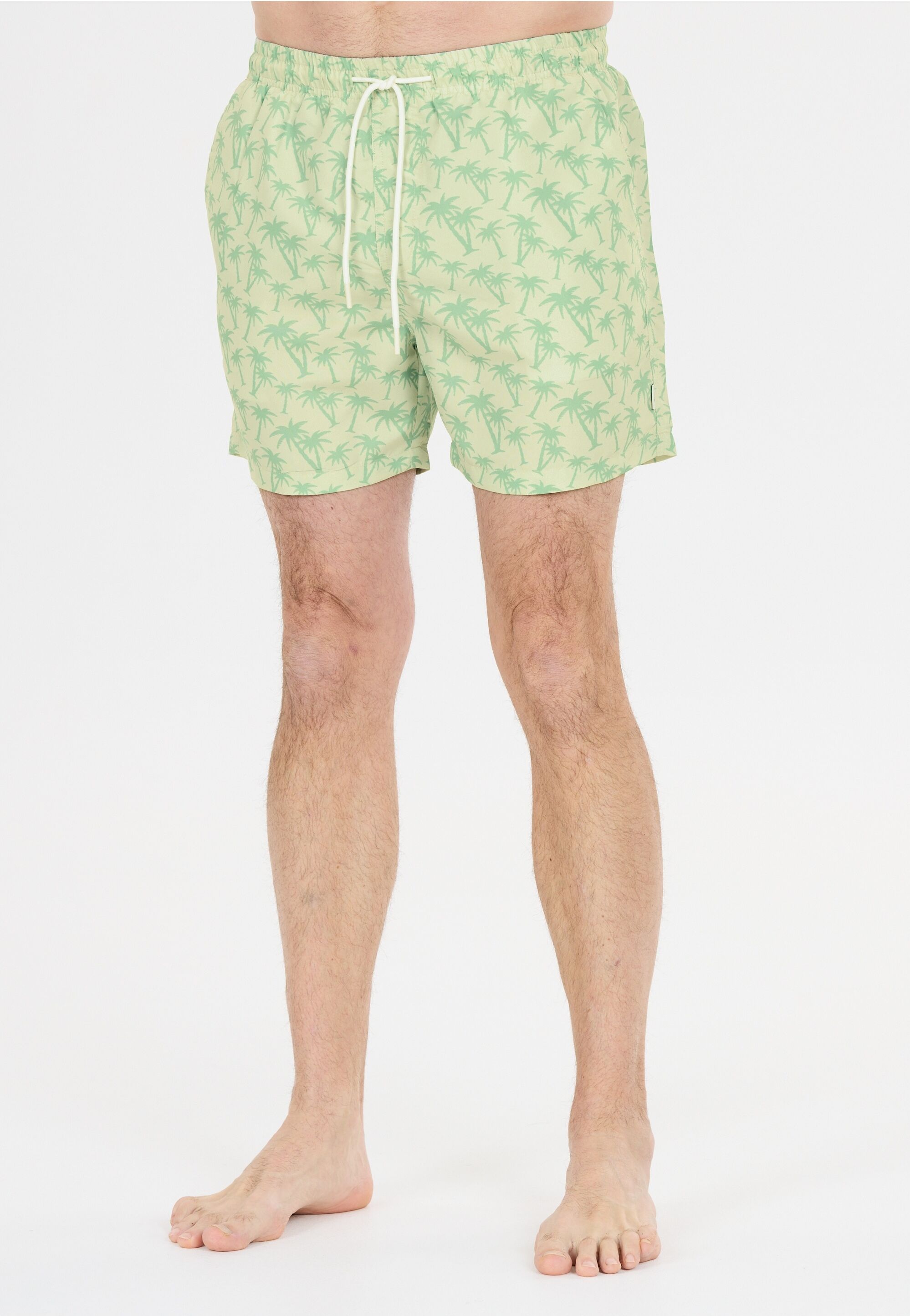 Badeshorts NOU "Fileyer", Herren, Gr. S, US-Größen, beige (hellgrün), 95% Polyester, 5% Elasthan, Badehosen Badeshorts, mit schnell trocknendem Innenfutter