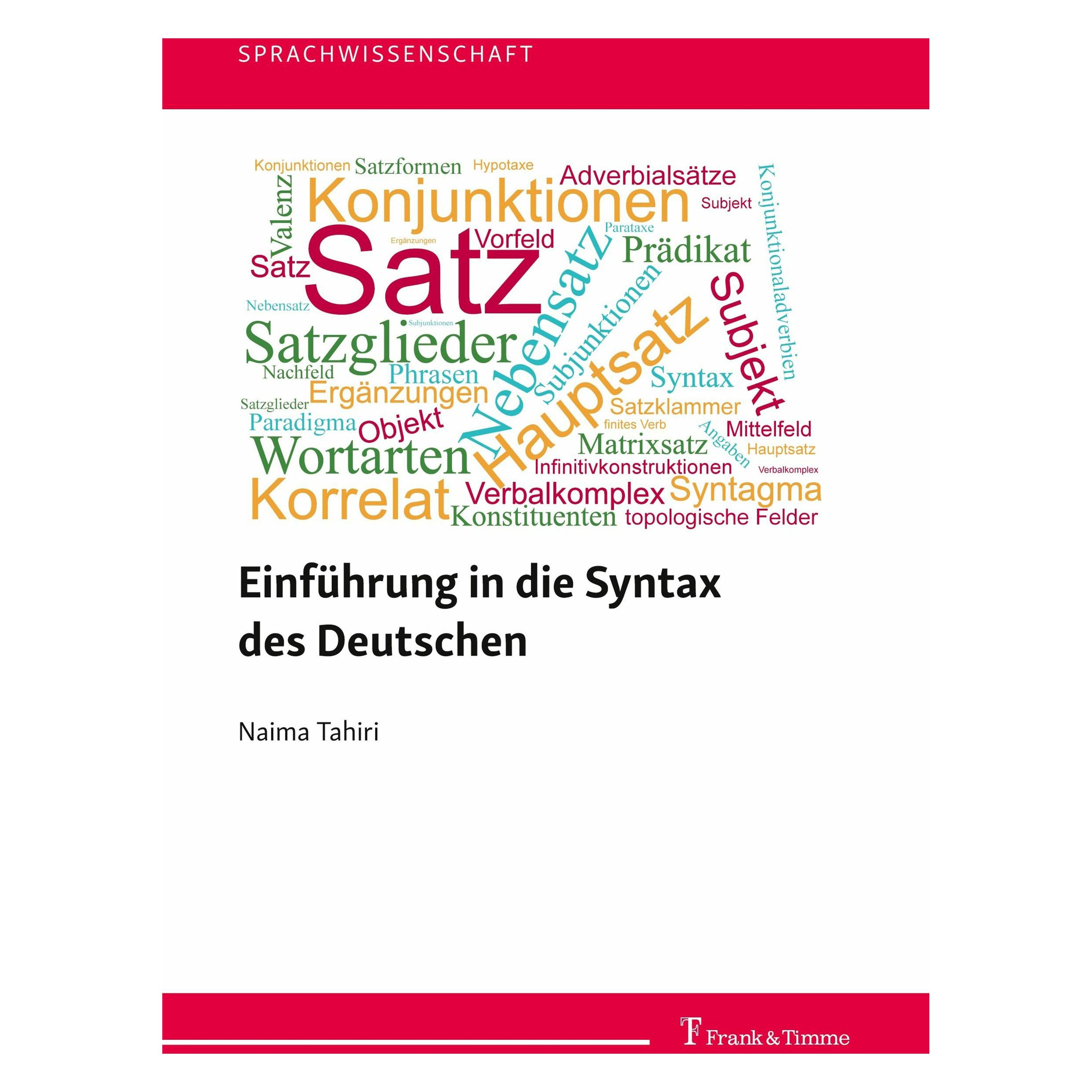 Frank & Timme Einführung in die Syntax des Deutschen (Deutsch, Softcover, Naima Tahiri) (56907462)