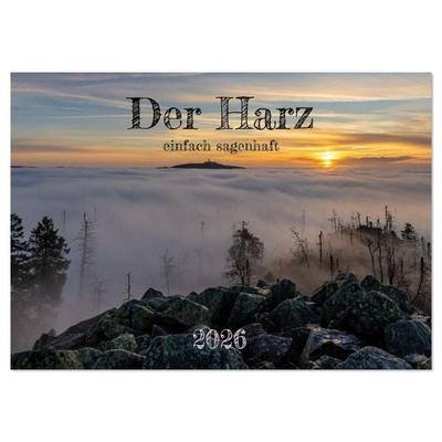Der Harz - einfach sagenhaft (Wandkalender 2026 DIN A2 quer), CALVENDO Monatskalender