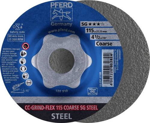 PFERD TOOLS 64188115 Schleifscheibe Durchmesser 115mm Körnung (num)=36 10St.