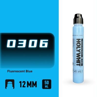 Fusion Finds 50ml Paint Pen, Oil Based Paint Markers For Rock Painting, Graffiti, Wall Art, Waterproof Permanent Marker Pen For Craft fluorescent Blue