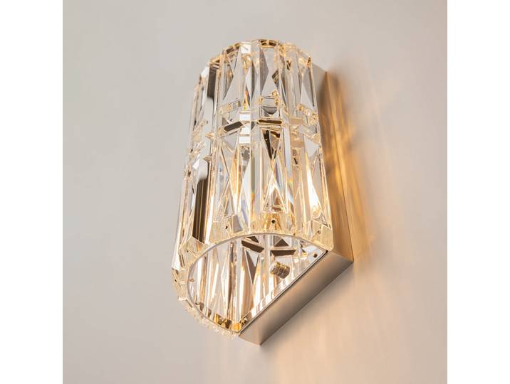 Short Design Wandlampe Facet Silber Maytoni
