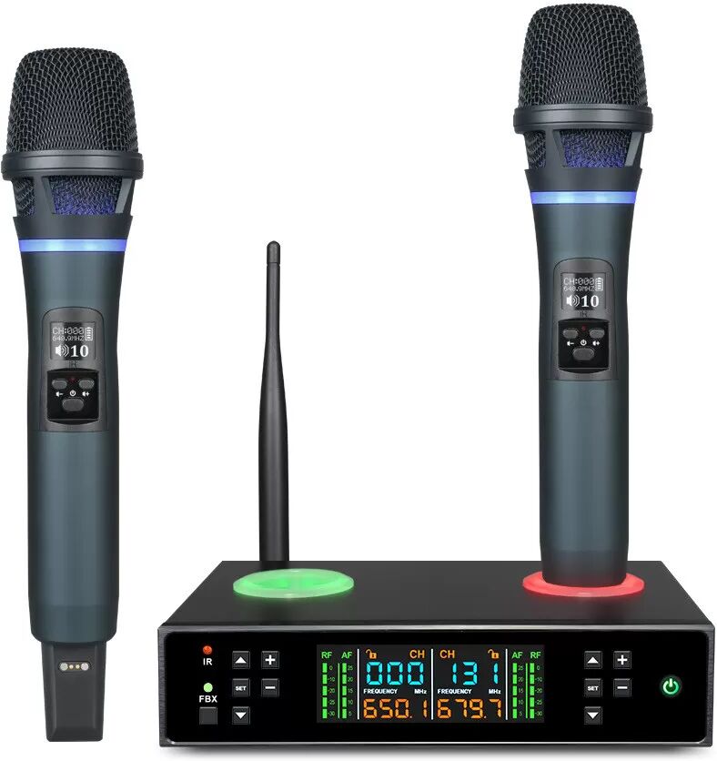 INF Système de microphone sans fil avec anti- Larsen