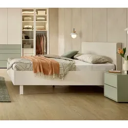 Lignum Bett Marlow-S 180 x 200 cm Lack Weiß
