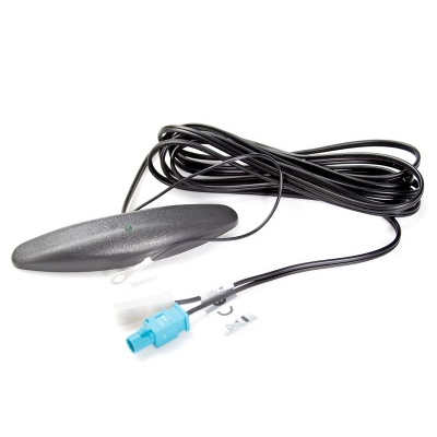 CHP Glasklebe Antenne AM/FM aktiv FAKRA blau Stecker
