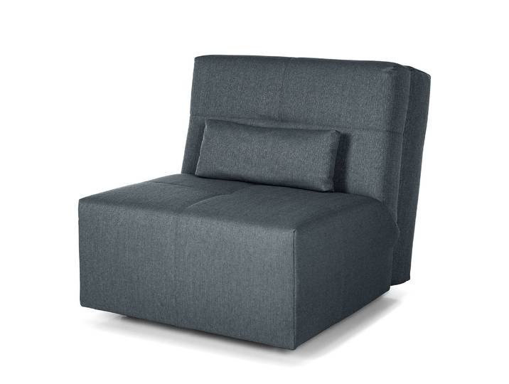 Fauteuil convertible Kassari Bleu/Bleu jean Tissé à plat 85 x 85 x 102cm