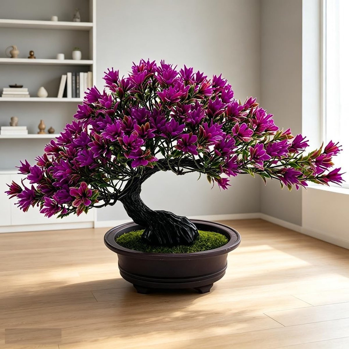 Decoratieve Bonsai Boom - Realistische Kunstplant met Mini Juniper en Japanse Den voor Thuis en Kantoor