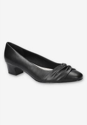 Women's Lyanna Block Heel Pump by Easy Street in Black (Size 7 M)