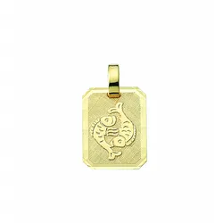 Sternzeichenanhänger ADELIA ́S "Sternzeichen Anhänger Fische 333 Gold ( 8K )", gold, Schmuckanhänger, Damen, Fische, Gold, Goldanhänger Fische