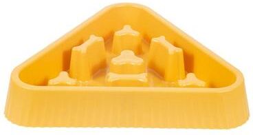 Snug & Styled BoneMaze Slow Feeder Bowl For Dogs & Cats Anti Gulping Non Slip Pet Feeding Dish yellow