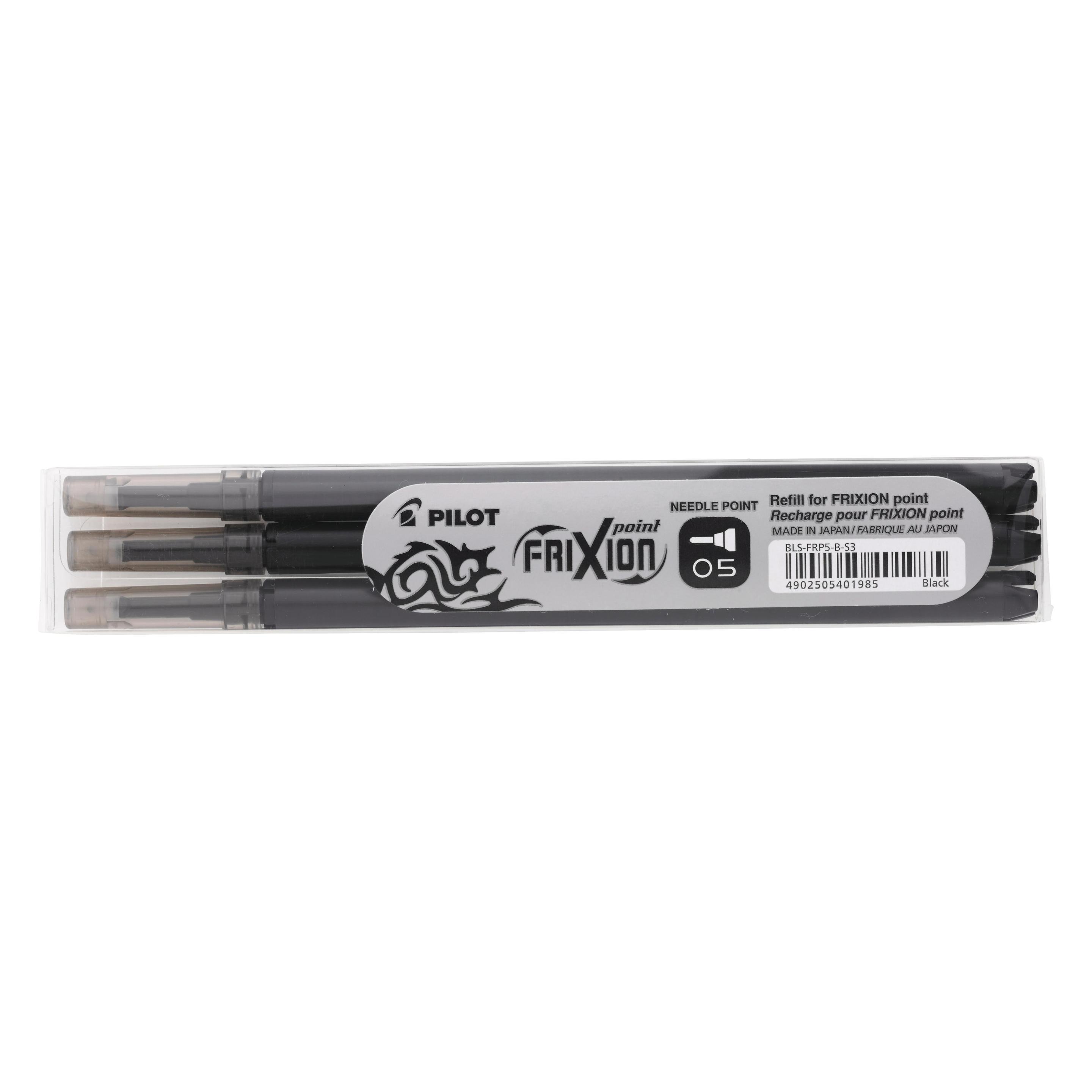 Pilot FriXion Refill Point (Schwarz, 0.50 mm, 3 Stk.) (BLS-FRP5-B)