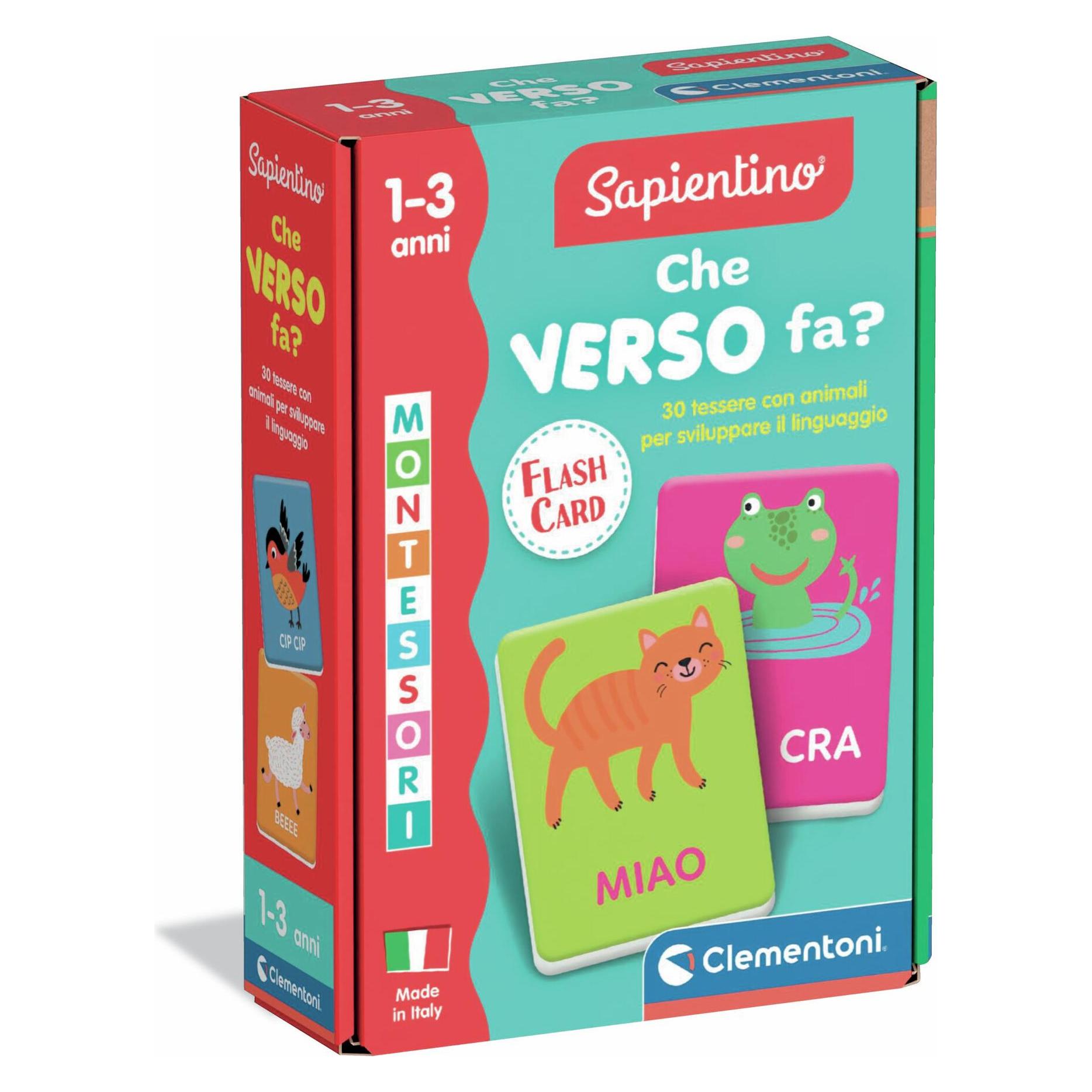 Clementoni Flashcards Che verso fai? (56795174)
