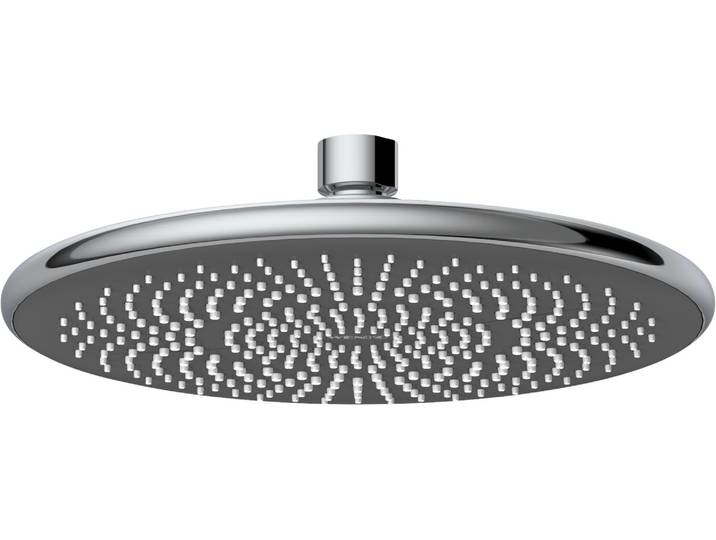 Regenduschkopf WENKO Watersaving , grau (chromfarben, grau), B:22,5cm T:22,5cm, Duschköpfe, Regenduschkopf, Ø 22,5 cm