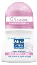 Mixa Expert Peau Sensible Déodorant Anti-Irritations 48 Heures 50 ML - Flacon-Bille 50 ml