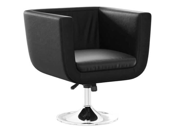 Todiikf Barsessel Schwarz Höhenverstellbar Kunstleder Barstuhl Drehbar Ergonomischer Drehstuhl mit verchromtem Stahlfuß und bequemer Rückenlehne für Wohnzimmer Büro Essen.