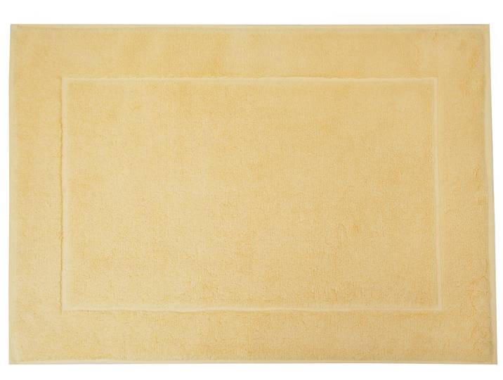 Badematte FRAMSOHN FROTTIER Uni Basic Hotelmatte Gr. 2, gelb (lemon), H:11mm, Baumwolle, Badematten, Badematte, grosse Farbpalette, Hergestellt in Österreich, Badezimmerteppich