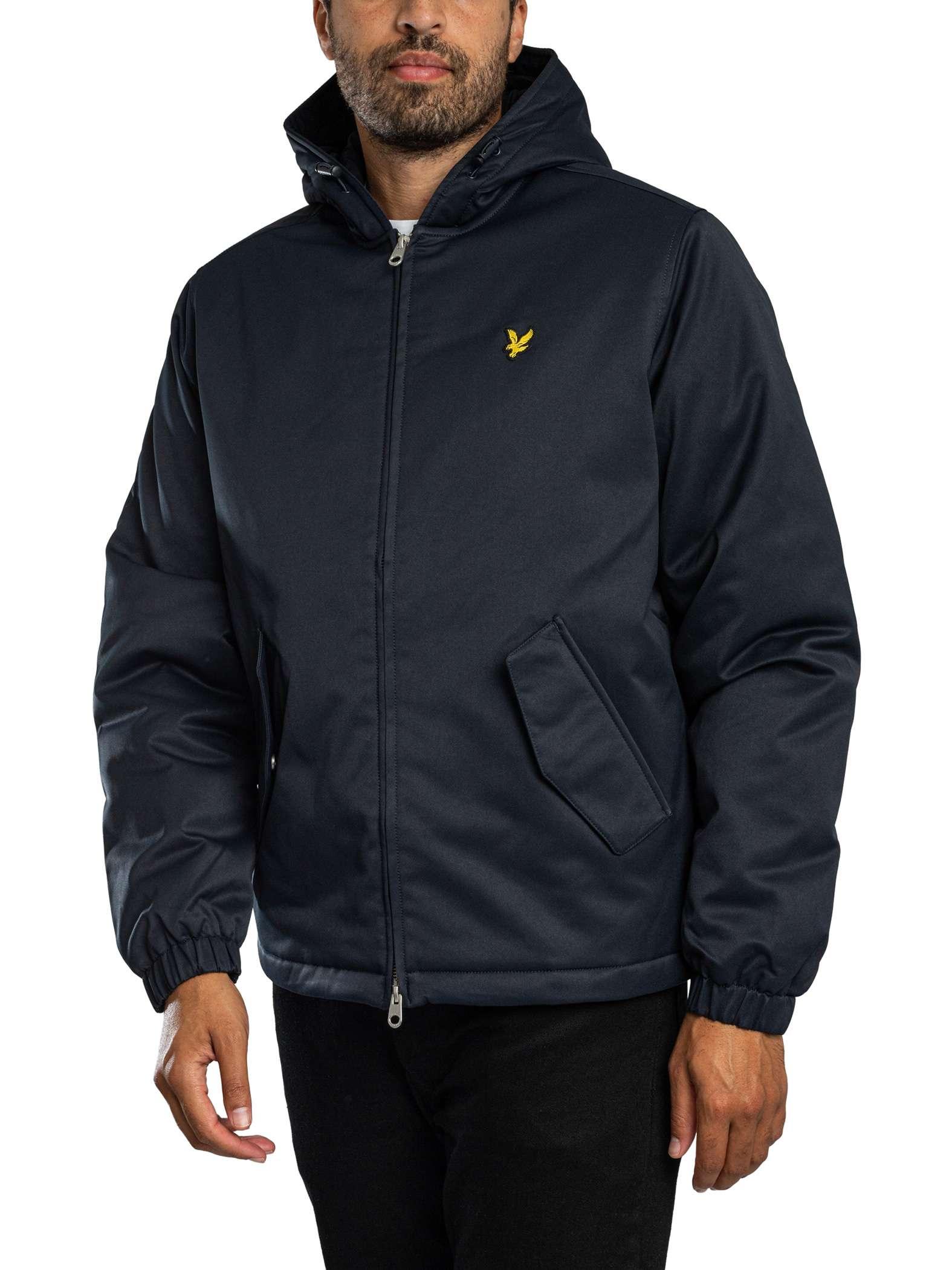 Lyle & Scott Wattierte Jacke Mit Kapuze Und Reißverschluss, Blau