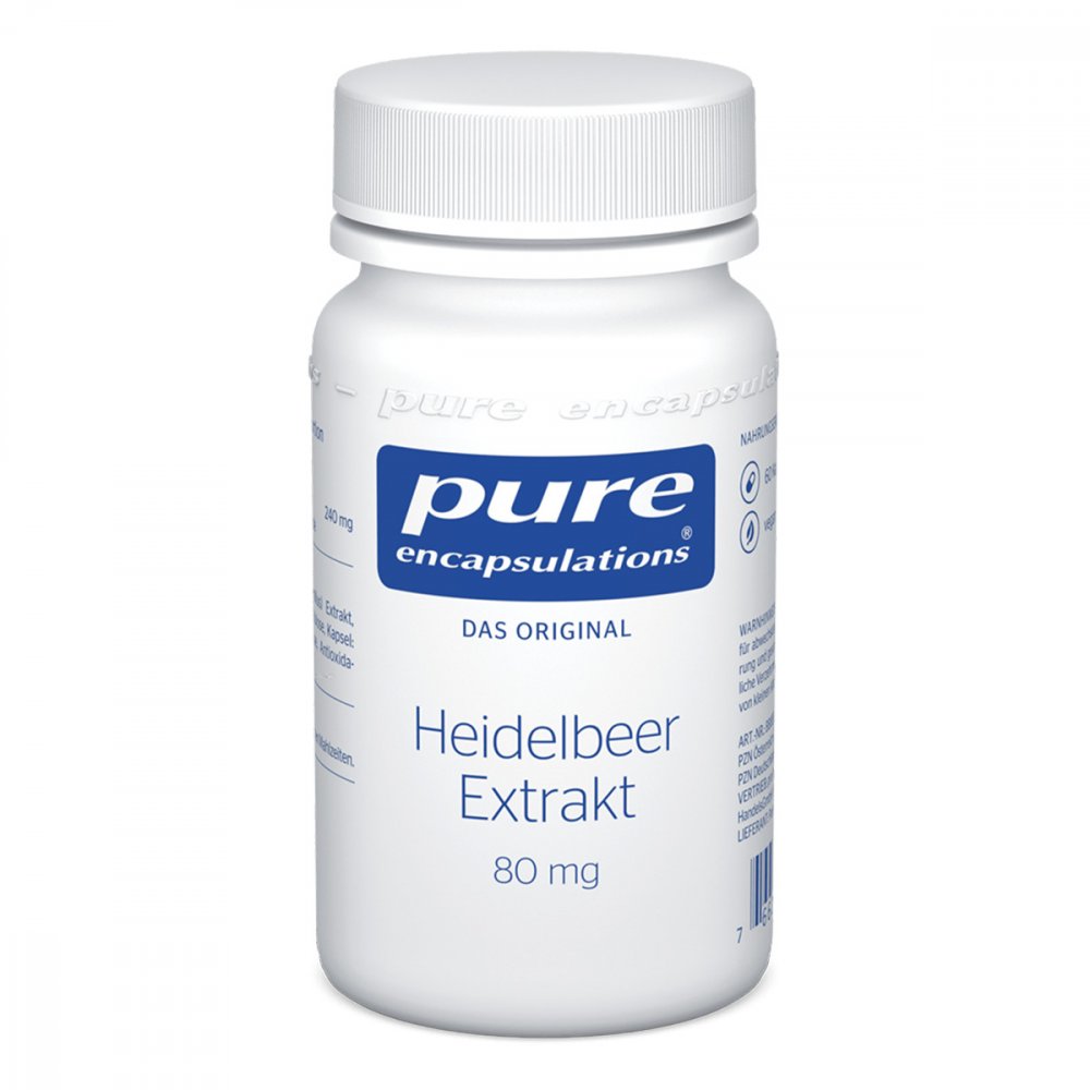 pro medico GmbH Pure Encapsulations Heidelbeer Extrakt 80mg Kapsel (n) 05131988