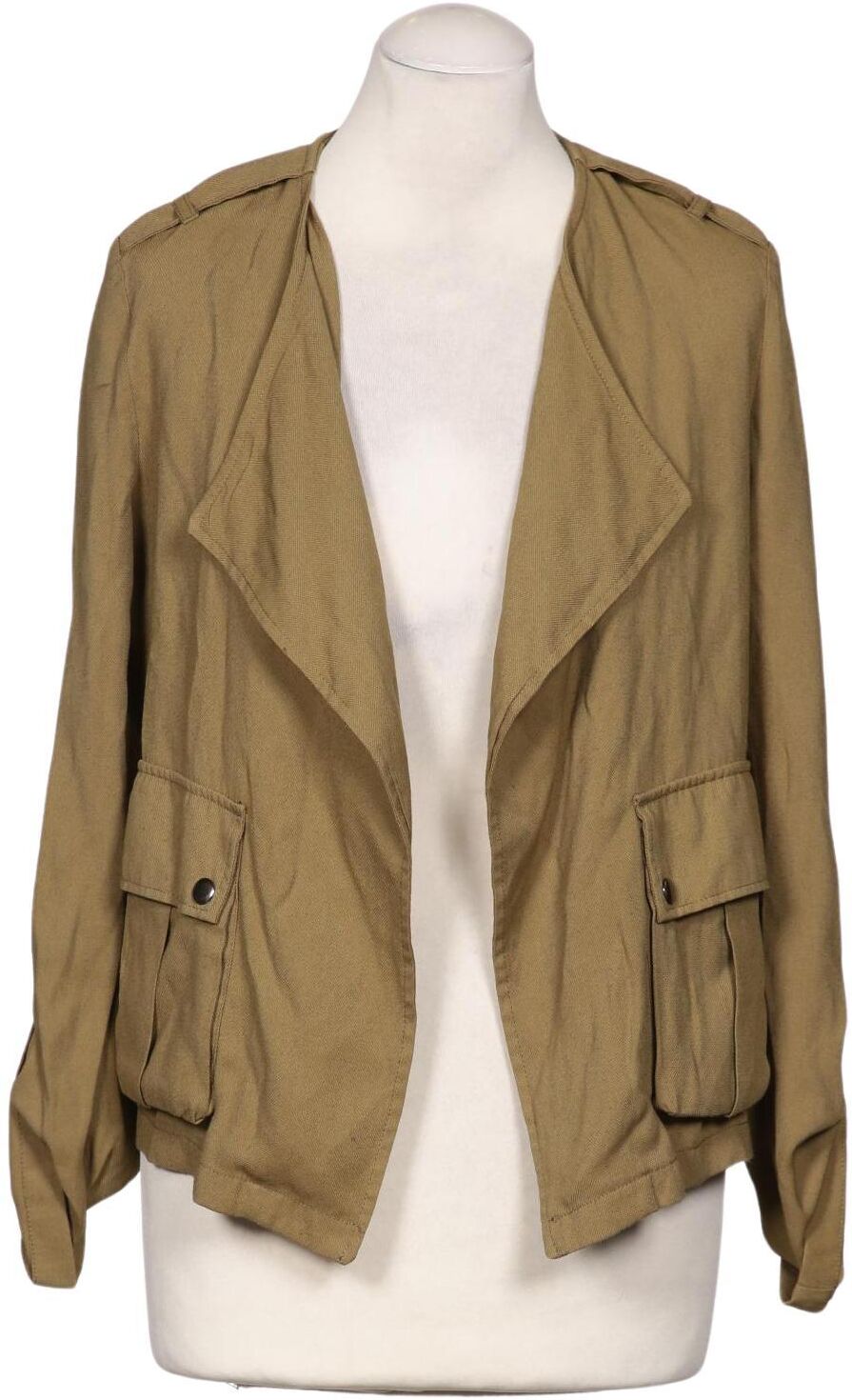 bershka Damen Strickjacke, Grün, Gr. S, Synthetik / Modal - Second Hand