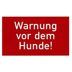 Schild Warnung vor dem Hunde