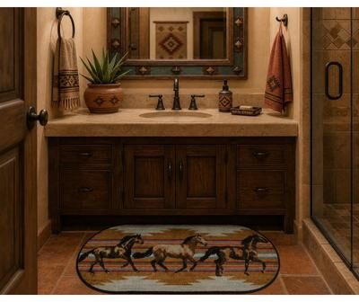 Mayberry Rug "American Destination Gallop Rubber Back Accent Rug 20""x44"" Oval - 1'8"" x 3'8"""