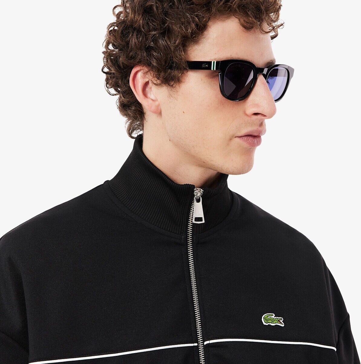 LACOSTE Veste de survêtement zippée en piqué