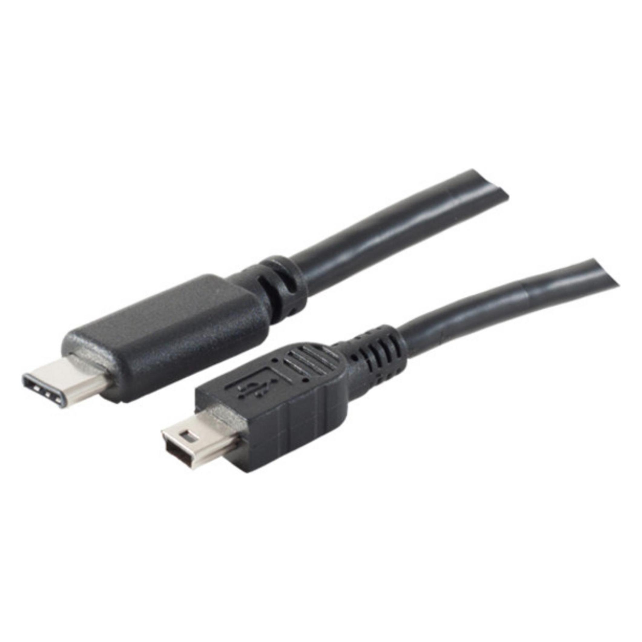 Shiverpeaks 77144-1.0 1m USB C Mini-USB B Männlich Männlich Schwarz USB Kabel (1 m, USB 2.0) (77144-1.0)