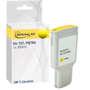 kompatibel für HP 727, F9J78A, 300ml, gelb