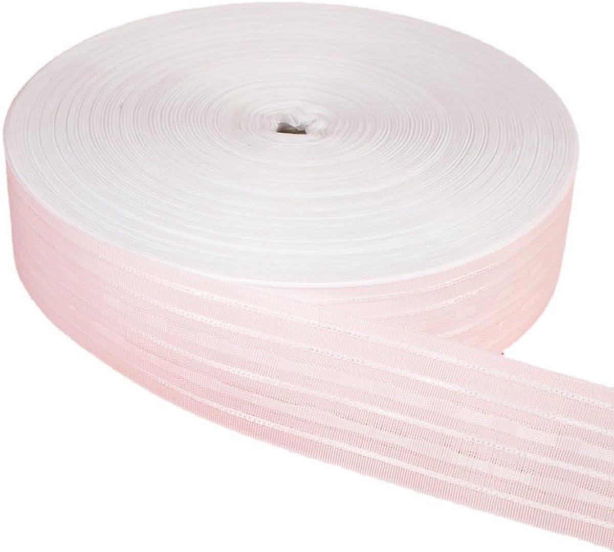 Wit Gordijnband Plooiband Rijband van Sterk Polyester Materiaal - 10 Meter