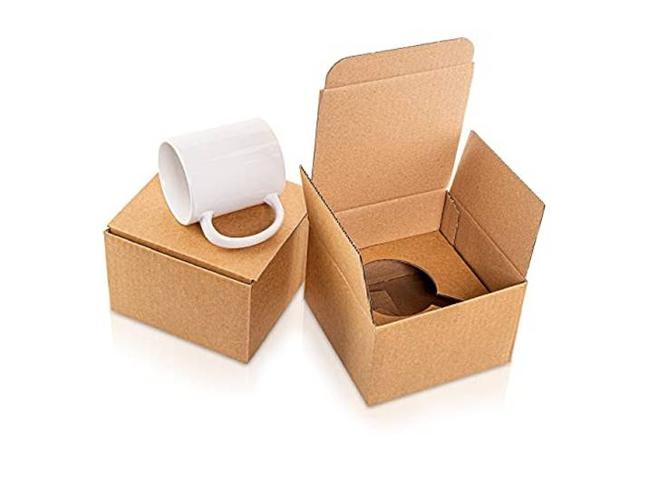 Vistapack Tassen Karton Tassenverpackung mit Fixierung - Versandkarton/Geschenkbox Tasse Versand (216)