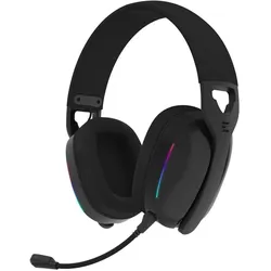 Zalman Casque Gamer sans fil HPS650W RGB (Noir) (Kabelgebunden, Kabellos), Gaming Headset, Schwarz