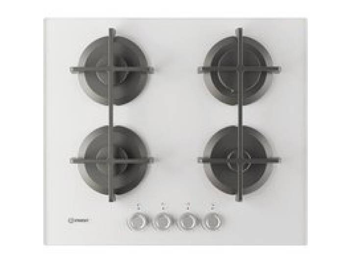 Plaque de Cuisson Gaz Indesit 4 Zones 7300W Blanc - ING 61T/WH 1