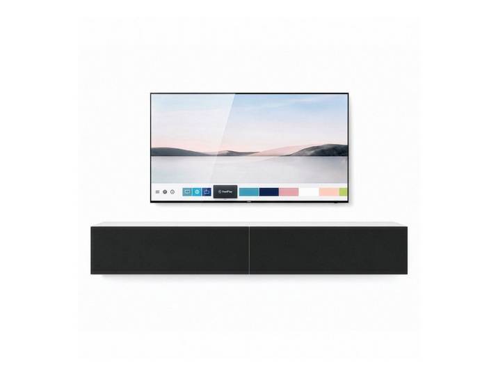 InnoFurn TV-Board Vela hängender Lowboard (2x hängender Fernsehschrank), Sanftes Öffnen, Made in Germany, Modernes Design