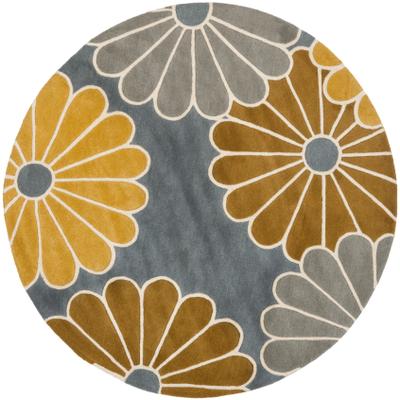 SAFAVIEH Handmade Daisies Grey New Zealand Wool Rug