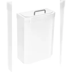 All Care Mediclinics Hygiene-Abfallbehälter - geschlossen - 10 Liter - Stahl - weiß