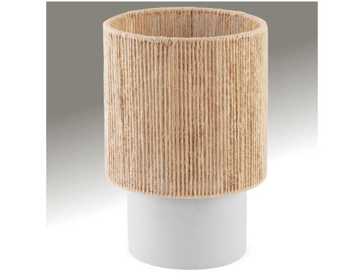 Lampe de chevet KLEA en jute au style bohème 60W - marron naturel