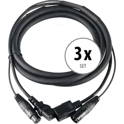 Pronomic Stage IECD-2.5 DMX Hybridkabel C/DMX 2,5m 3x Set