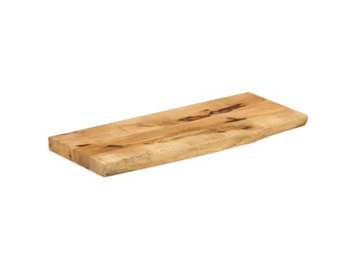 Tischplatte Mangoholz 90x40x3,8 cm für Rand Rustikal Massives Mangoholz, randvoll, pflegeleicht, universell, einzigartige Maserung