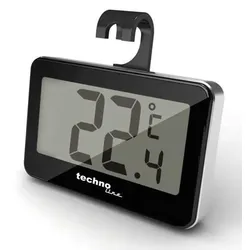 TechnoLine® WS 7012 Gefrier- & Kühlschrankthermometer schwarz, silber