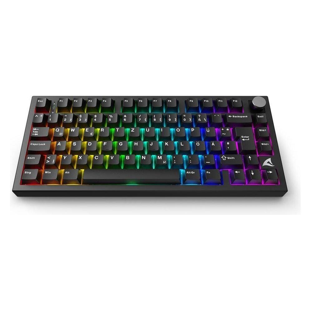 Sharkoon SKILLER SGK55W (schwarz, DE-Layout, Linear) (DE, Kabelgebunden, Kabellos) (4044951045044)