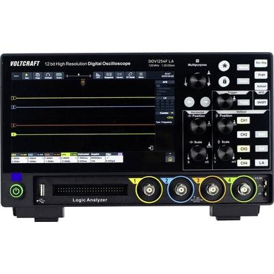 VOLTCRAFT DOV1254F LA Digital-Oszilloskop 125MHz 4-Kanal 1.25 GSa/s 100 Mpts 12 Bit Digital-Speicher (DSO), Funktionsgenerator