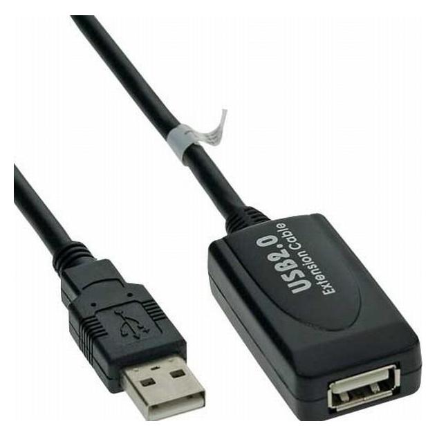 Hapena USBVerlängerung 10m USB2AAVA10 USB 2.0,AStecker auf AKupplung,aktiv (10 m, USB 2.0) (USB2AAVA10)