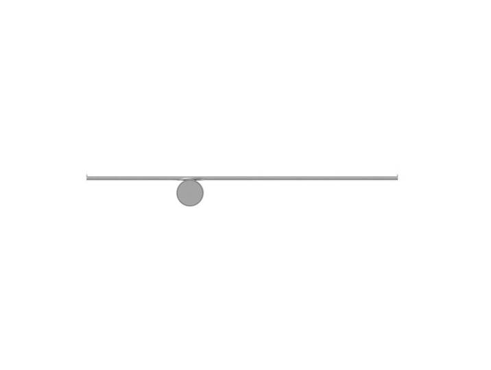FLOS lampe murale applique COORDINATES WALL 1 (Argent moon - Aluminium Extrudé)