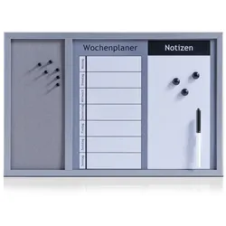 Zeller Kombitafel 3in1, Memoboard, Pinnwand
