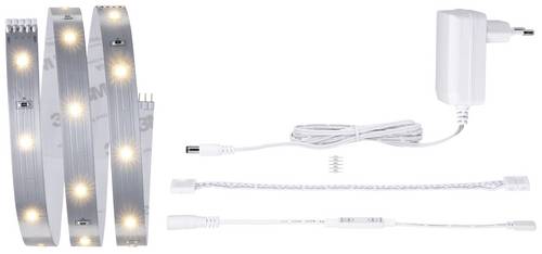 Paulmann Comfort Set Regal 1m 78895 LED-Streifen-Basisset mit Stecker 24V 1m Warmweiß 1 Set