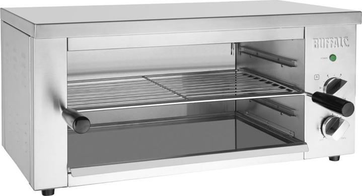 Buffalo professioneller Salamandergrill 3kW, 63,95 cm breit, Timer, 3 Rostpositionen