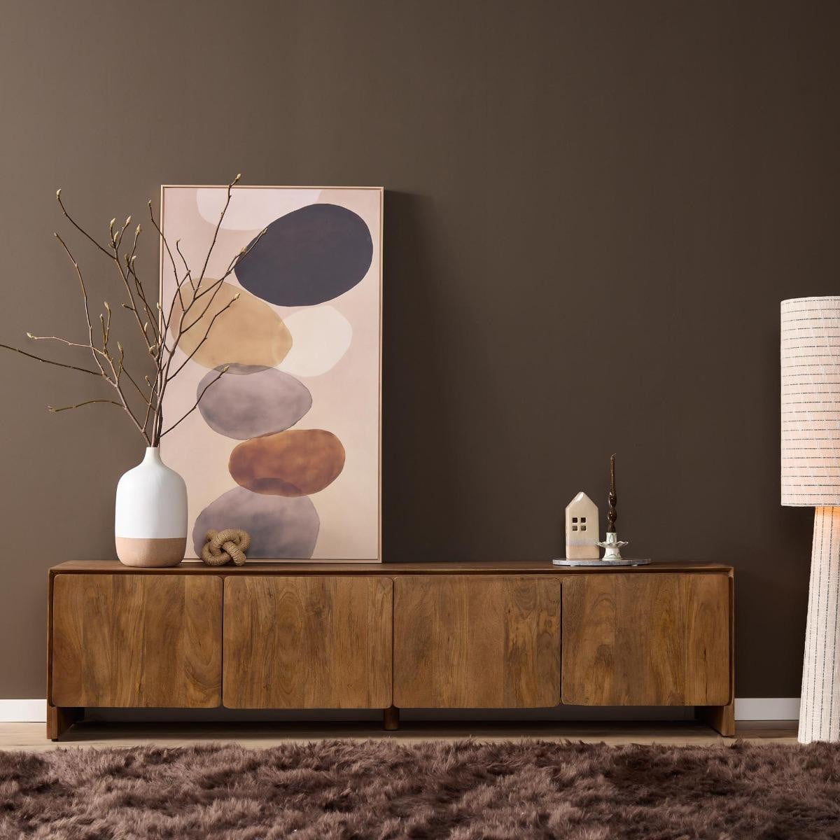 StarFurn Tv-meubel Tense Scandinavian Breedte: 200 cm, Diepte: 50 cm, Hoogte: 40 cm
